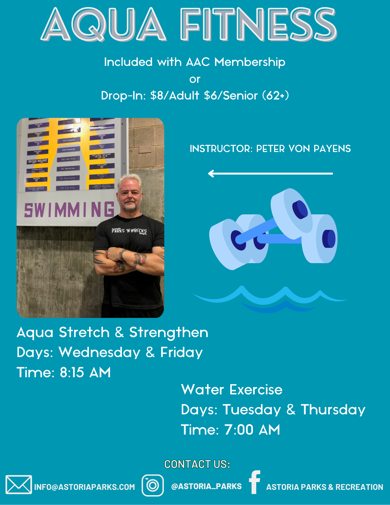 Updated AQUA FITNESS CLASSES Updated AQUA FITNESS CLASSES